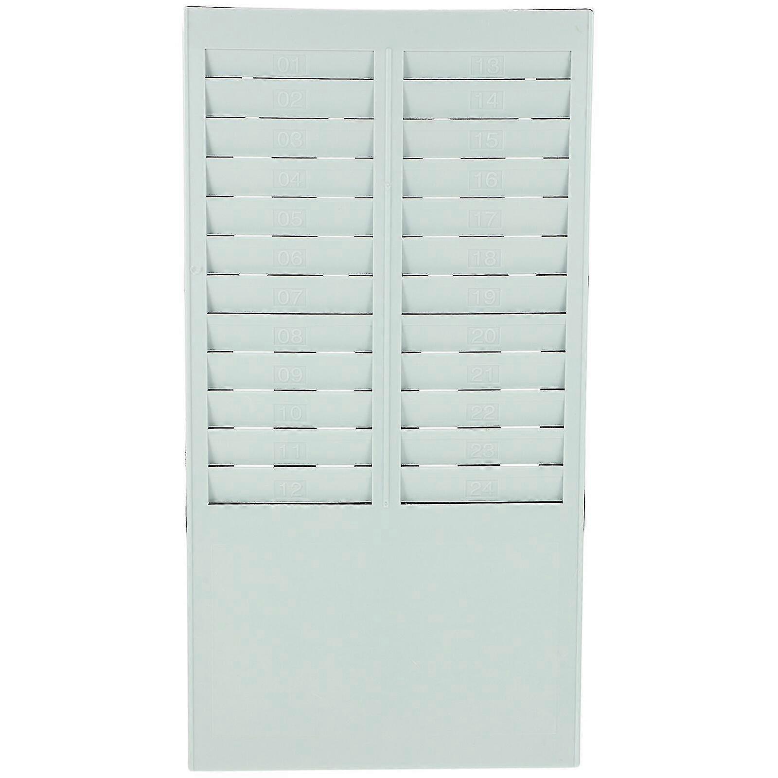 Multi-card Slot Storage Rack Attendance Card Rack Attendance Machine Card Rack 24 Slots Card Rack