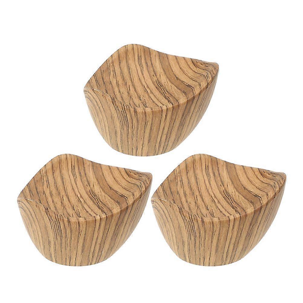 3pcs Wood Pattern Pot Cover Knobs Pan Lid Holding Handle Pot Lid Cover Handle