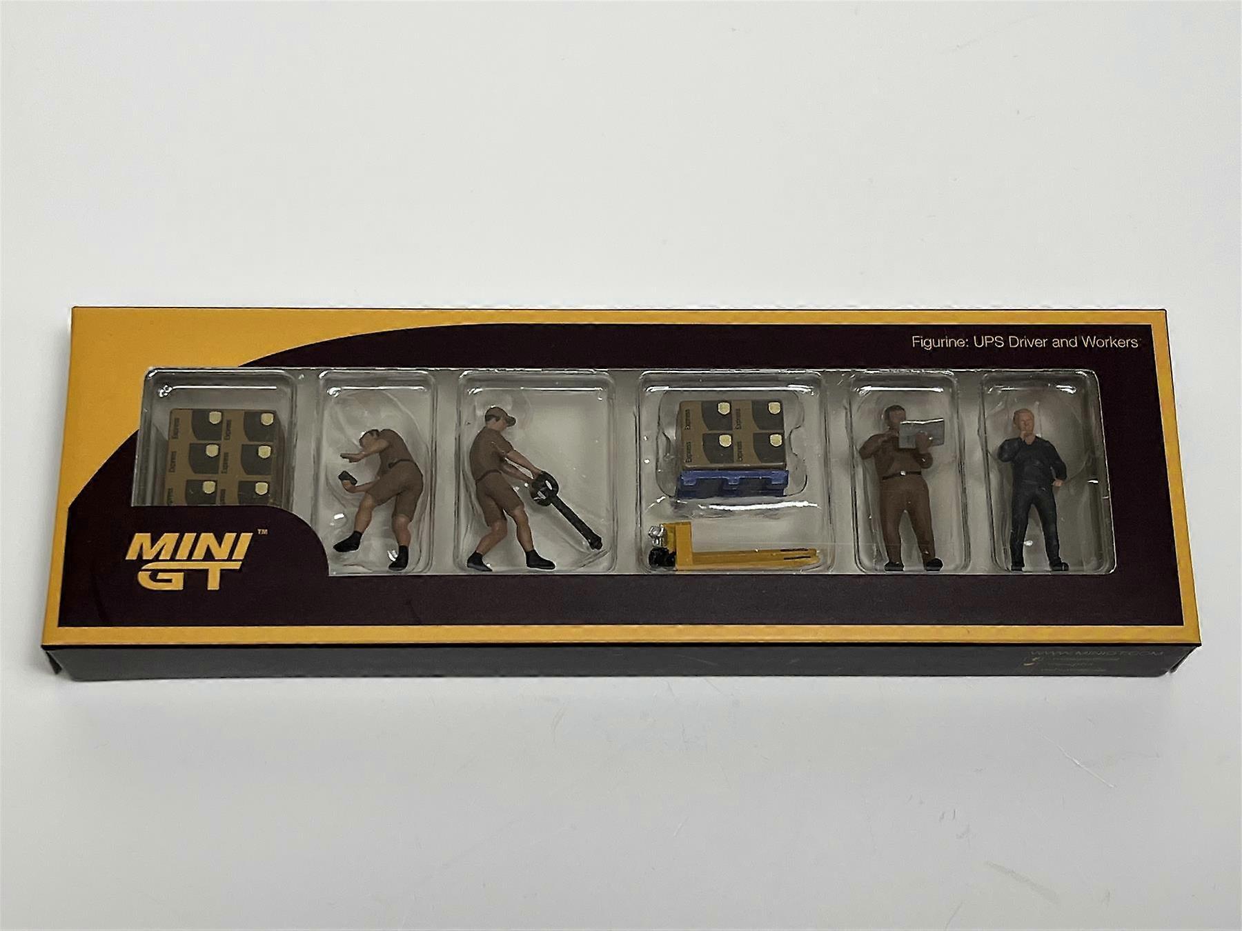 小雕像 UPS 司机和工人 1:64 迷你 GT MGTAC30