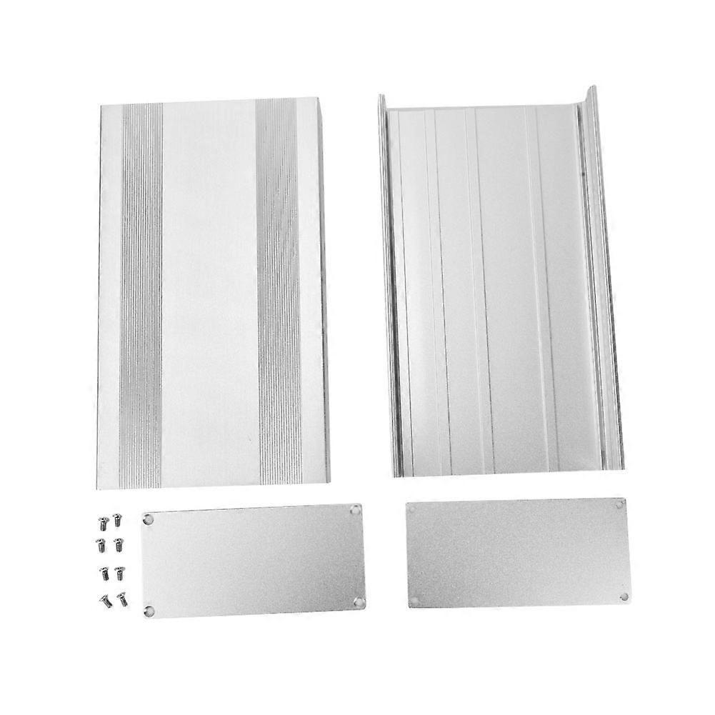 Aluminum Alloy Electronic Case Project Box Sandblast Oxidized Silver Protective Case 68 x 145 x 250m