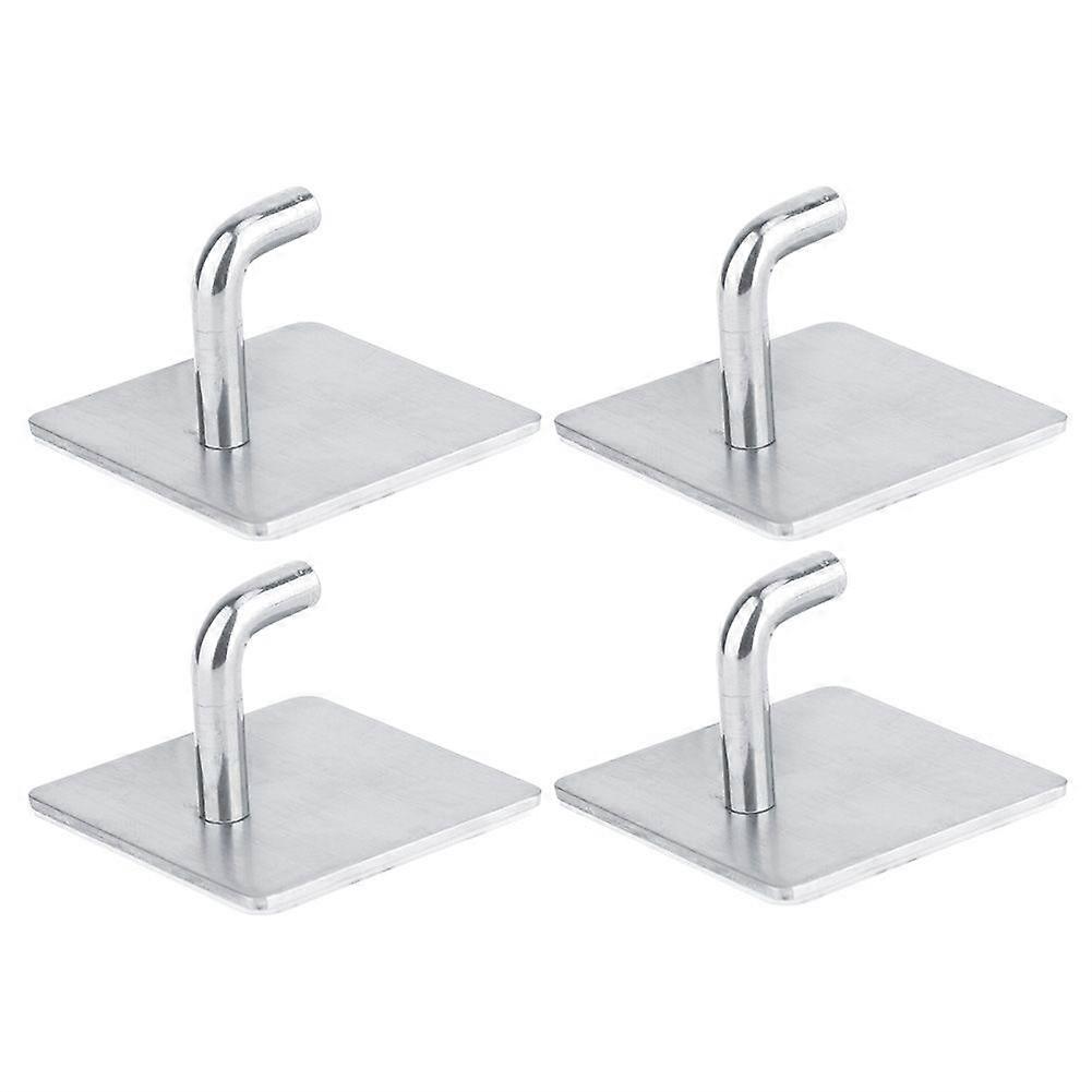 4pcs Hook Hook Hanger Wall Mounted Kitchen Bathroom Suction Wall Hooks Clothes Hook