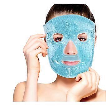 Hot and Cold Therapy Gel Bead Full Facial Care | Ice Face Mask for Migraine Headache, Stress Relief | Reduces