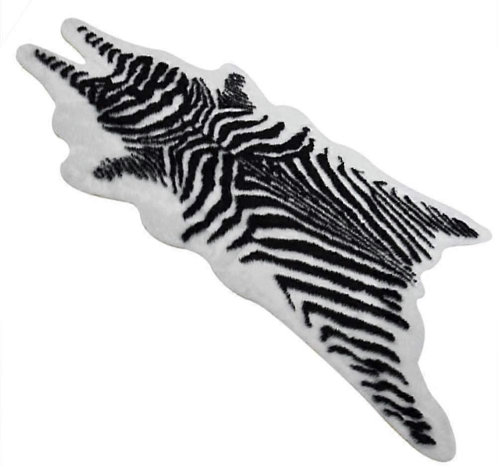 Easy-to-Clean Faux Cowhide Small Rug, Combines Practicality with Aesthetic Appeal