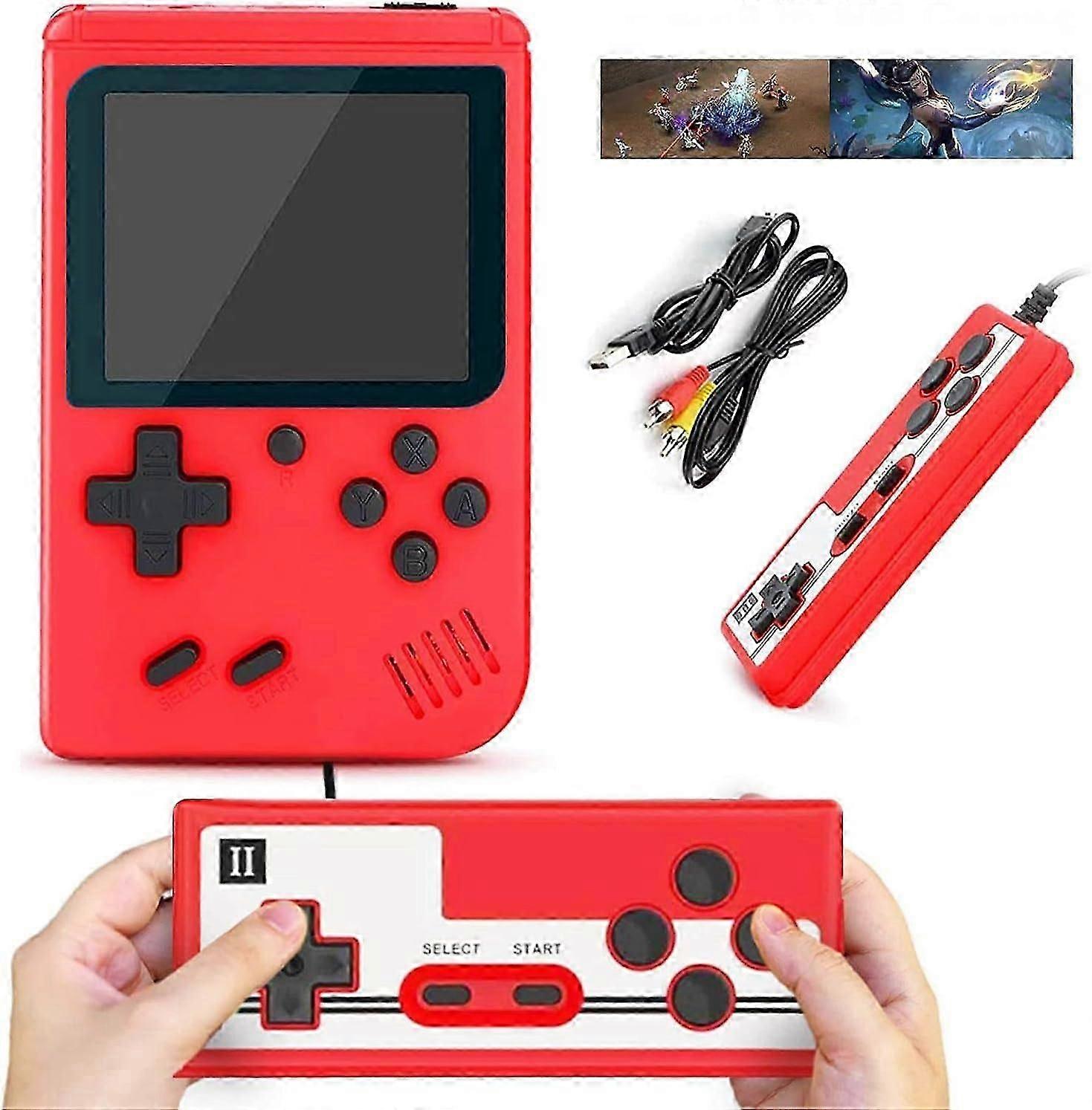 Handheld Game Console, Retro Portable Video Game Console With 400 Classical Fc Games 3.0-inch Screen 1020mah Rechargeable Battery Support For Tv Conne
