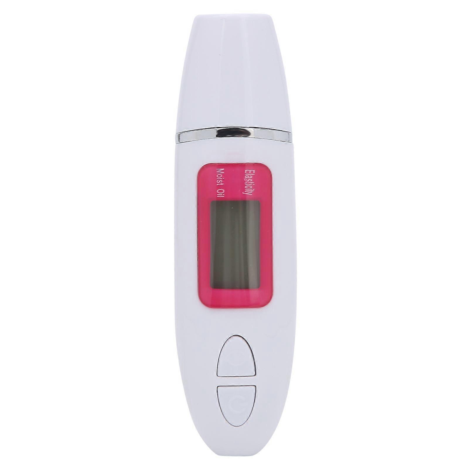 Multifunctional Skin Moisture Tester LCD Display Facial Skin Water Oil Sensor AnalyzerWhite