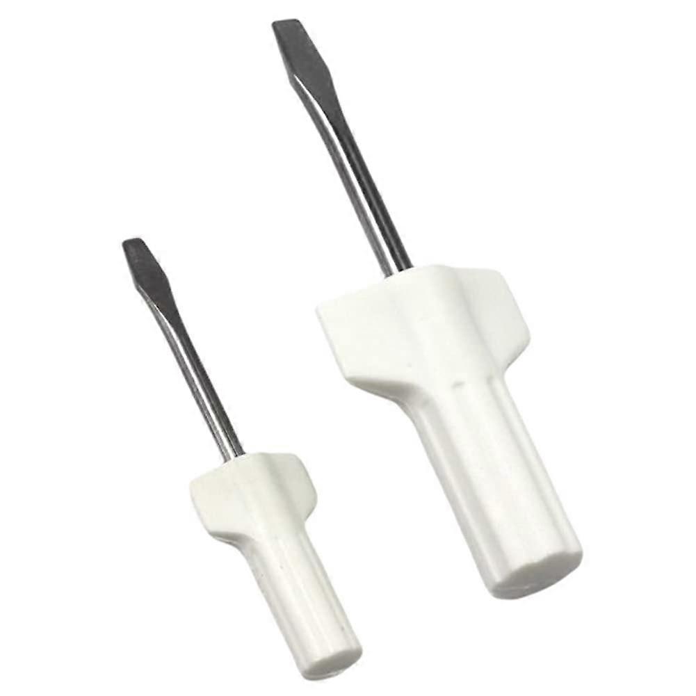 2 sewing machine screwdriver mini screwdriver needle plate screwdriver, white