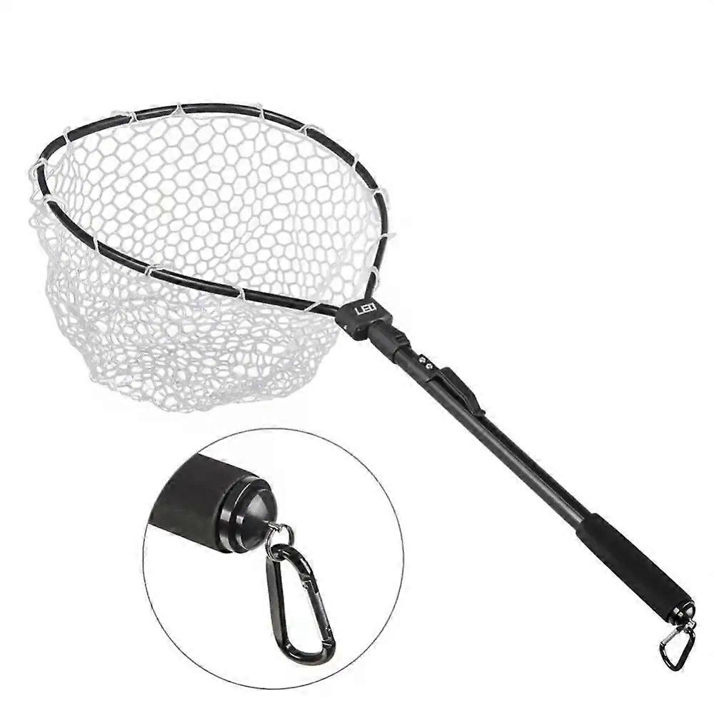 Handle Fishing Nets Aluminum Alloy Ultralight Durable Fishing Nets Tool Folding Fishing Net Portable Fly Fishing Landing Net