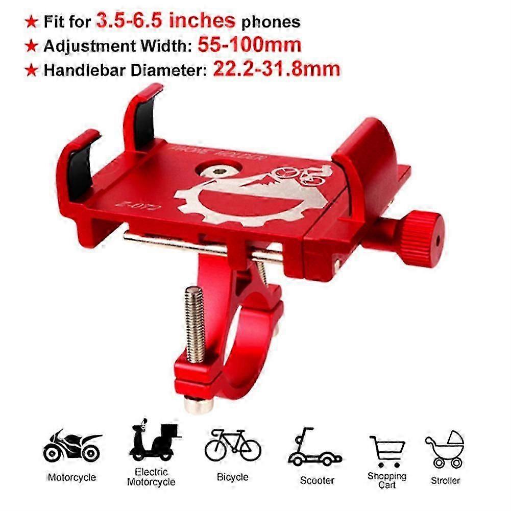 Bicycle Mobile Phone Holder Handlebar Mount Supports Aluminum Smartphone Bracket Motorcycle Accessories| |