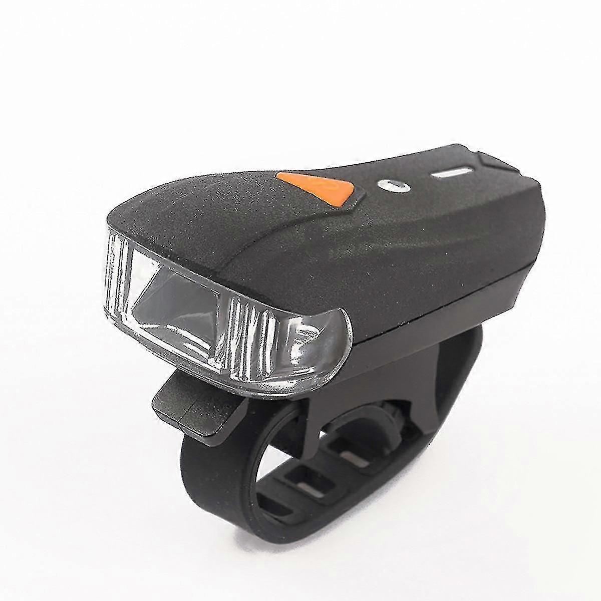 Headlight Usb Flashlight Bicycle Light Bicycle Headlight 1 Piece Black
