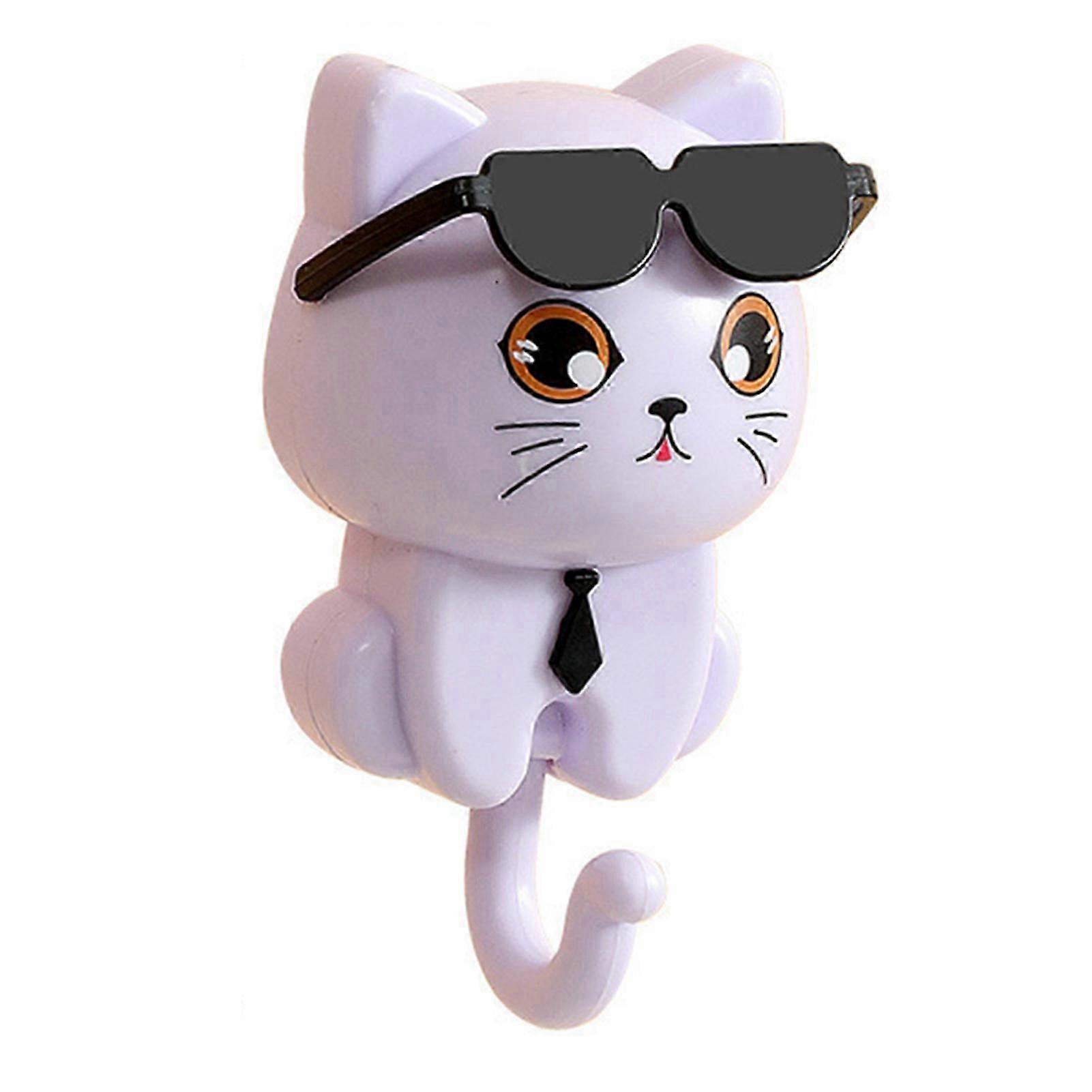Cool Cat Key Hook Decorative Easy Installation Wall Hook for Bathroom Kitchen