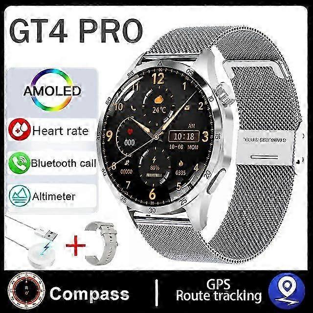 ل Huawei GT Series Smart Watch للبالغين GPS Tracker NFC HD شاشة بلوتوث مكالمة معدل ضربات القلب مقاوم للماء SmartWatch 2024 جديد