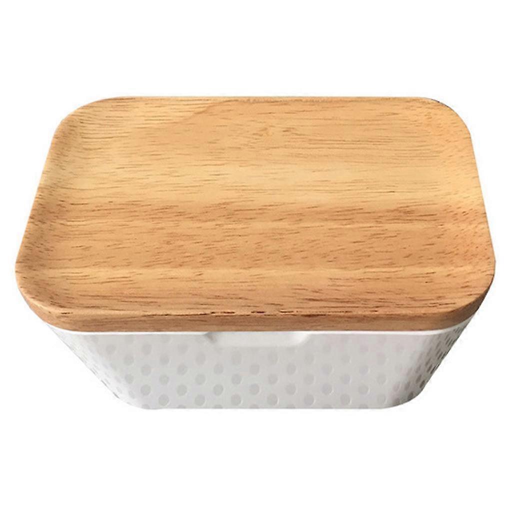 Butter Dish Tray Holder Container With Lid For Breakfast Home Kitchen
