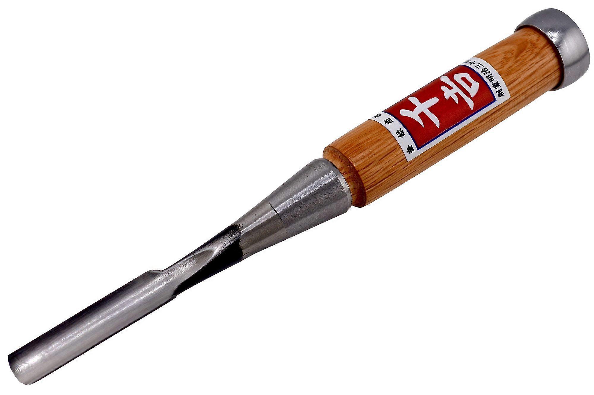 Senkichi 9mm Flat U Gouge Socket Chisel White Paper Steel Wood Carving Tool