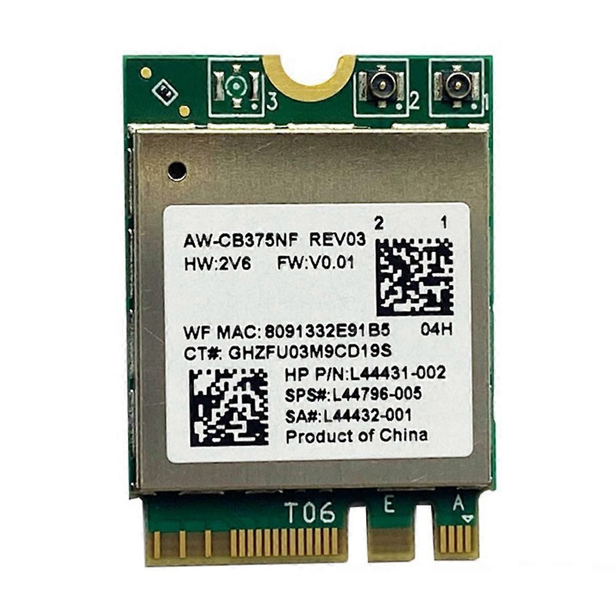 RTL8822CE 2.4G/5G Dual-Band Gigabit Built-in Wireless Network Card Bluetooth 5.1 NGFF M.2 WiFi Card for Desktop Laptop