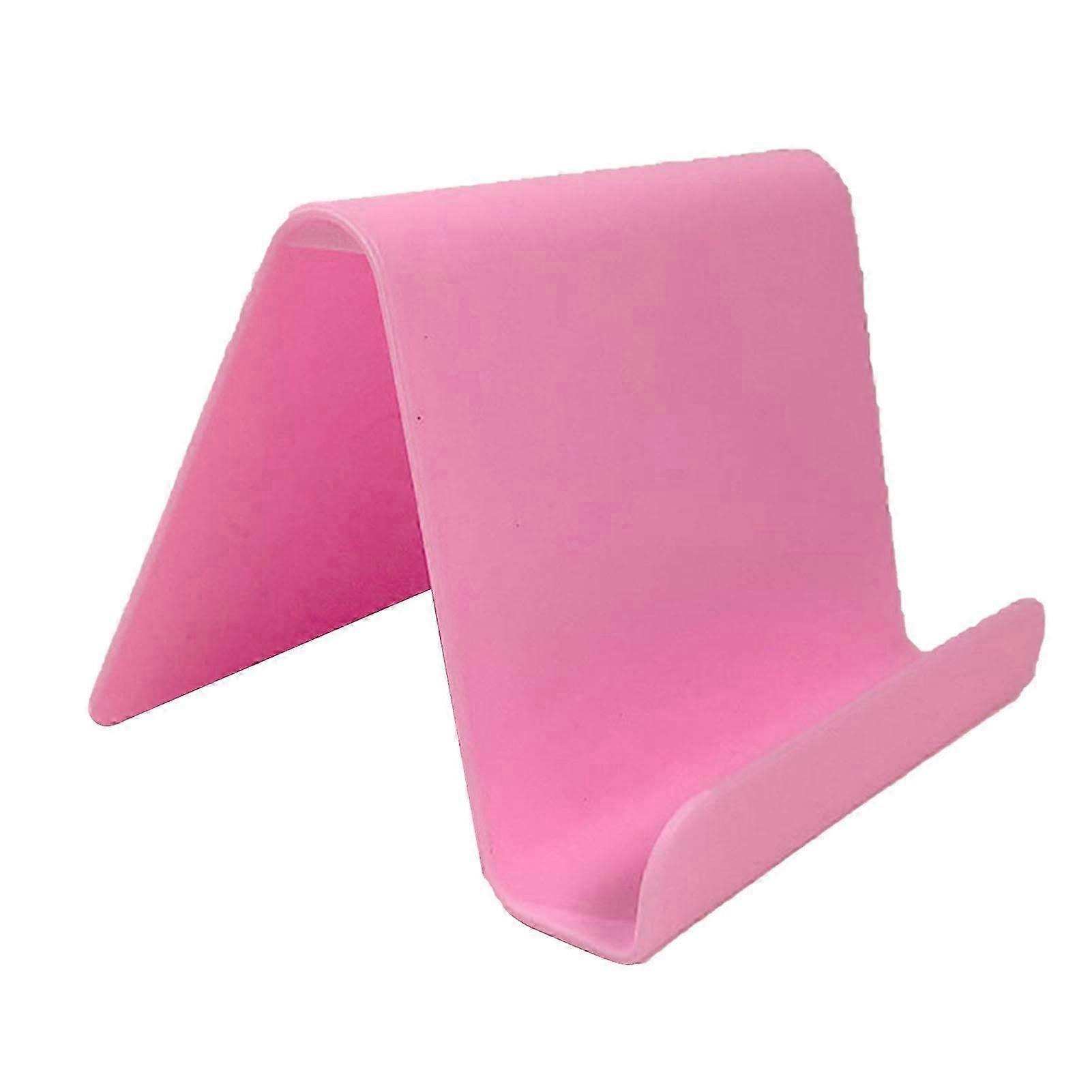 携帯電話スタンドプラスチックスキッド抵抗安定した耐摩耗性ポータブル耐久性のあるデスクトップ電話ドックホルダーホームカーピンク