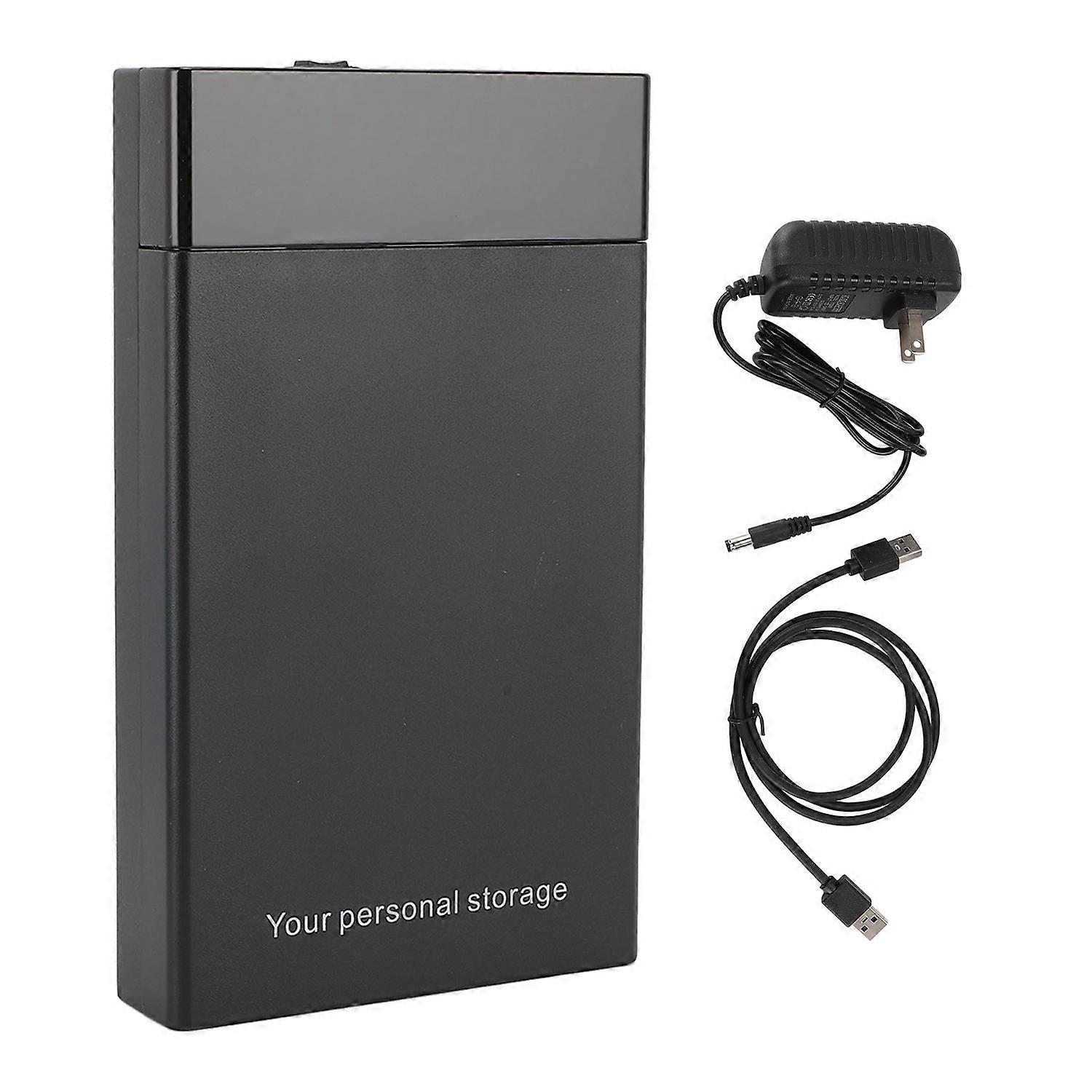 Hard Drive Enclosure 16TB 5Gbps USB3.0 Plug and Play External Hard Drive Enclosure for 2.5 3.5 Inch