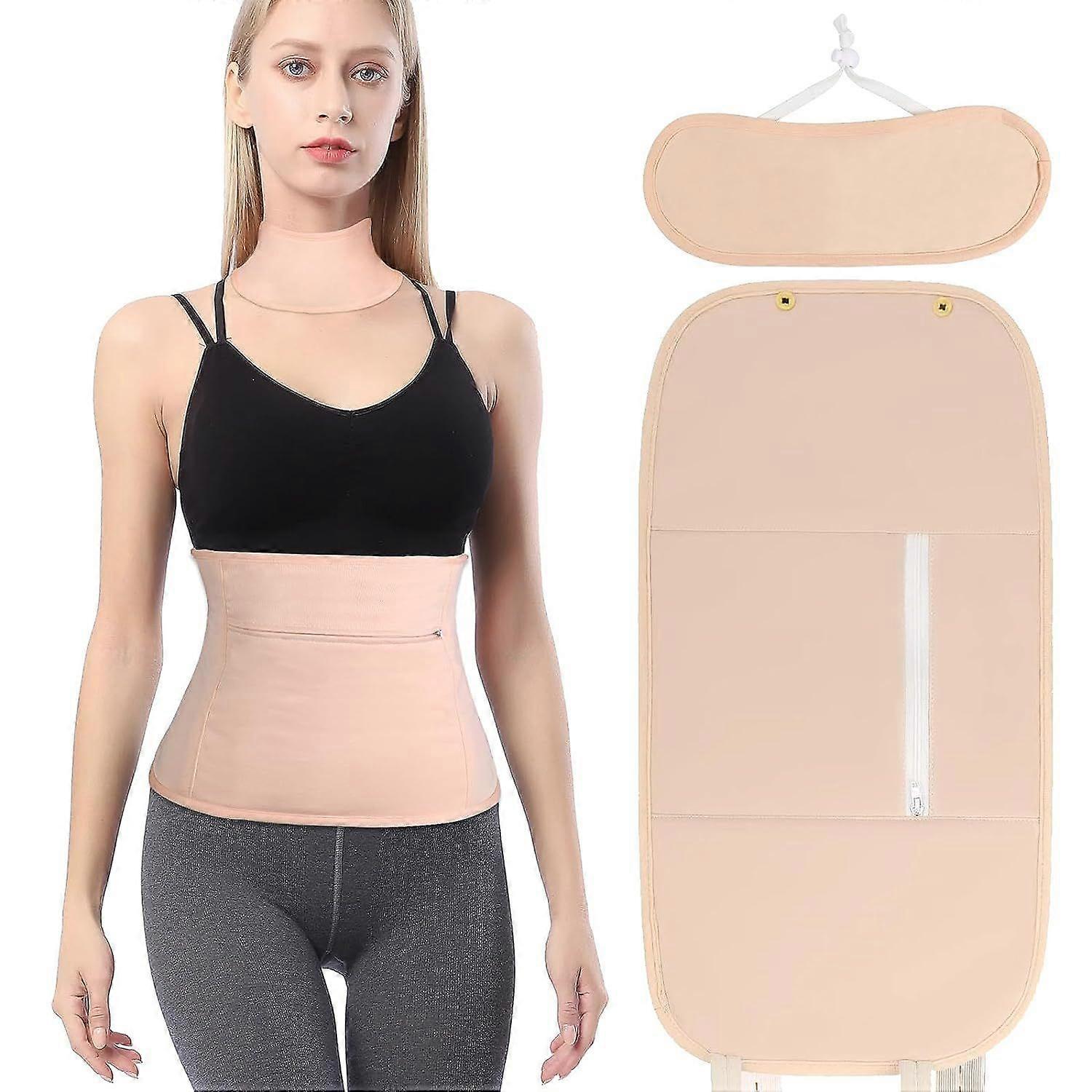 ひまし油パックラップ、肝臓デトックス用2パック再利用可能な有機ひまし油パックキット、調節可能な伸縮性ストラップ、コンフォートフランネルコットン、オイル漏れ防止、WA