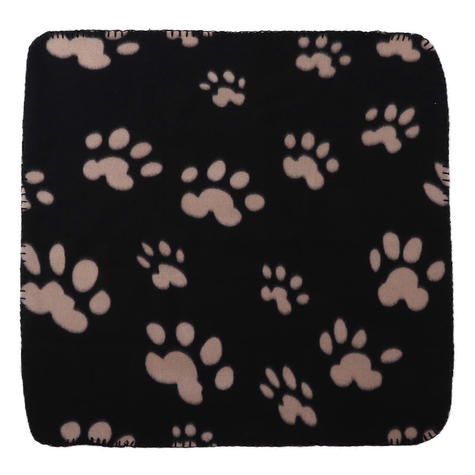 S-sized Paw Print Soft Plush Dog Blanket for Small Pets, Machine Washable, Cozy Material, Ideal for Home and Travel