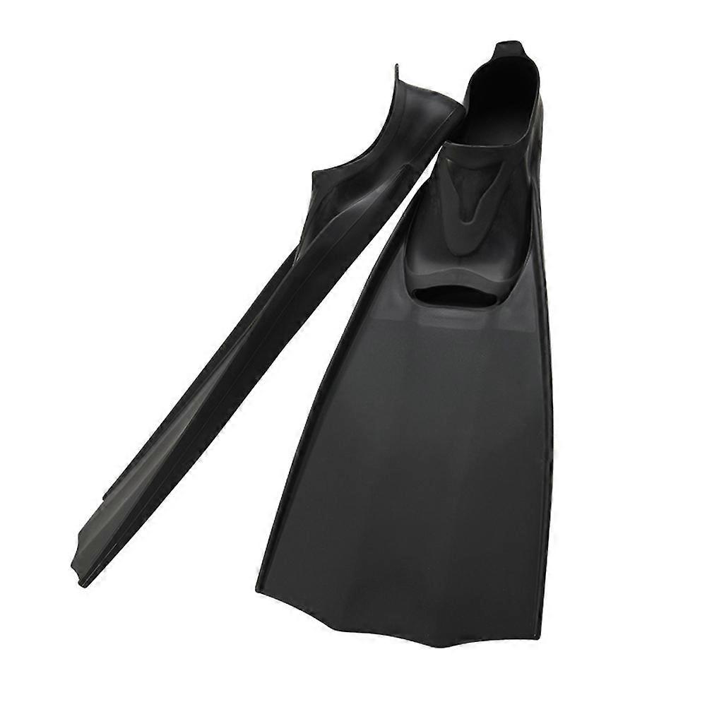 Diving Fins Free Diving Frog Shoes Long Webbed Duck Open Heel Scuba Snorkeling Fins (M)