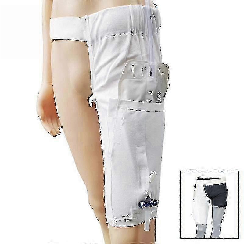 Kateter Bacak Torbası Tutucu, İdrar Bacak Torbası Tutucu Bel Kemeri ile Kapak, İnkontinans İdrar Torbası İçin Foley Bacak Çantası Kılıfı, Yıkanabilir ve Dayanıklı