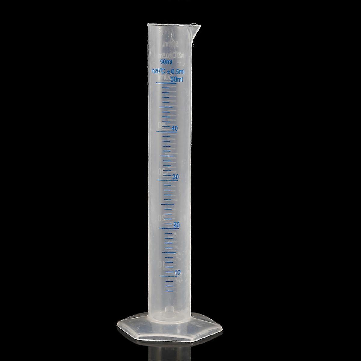 Hexagonal Base Stability, Chemical Resistance Plastic Graduated Cylinders With Double Sided Calibration And Easy To Read Scale For Versatile Use In
