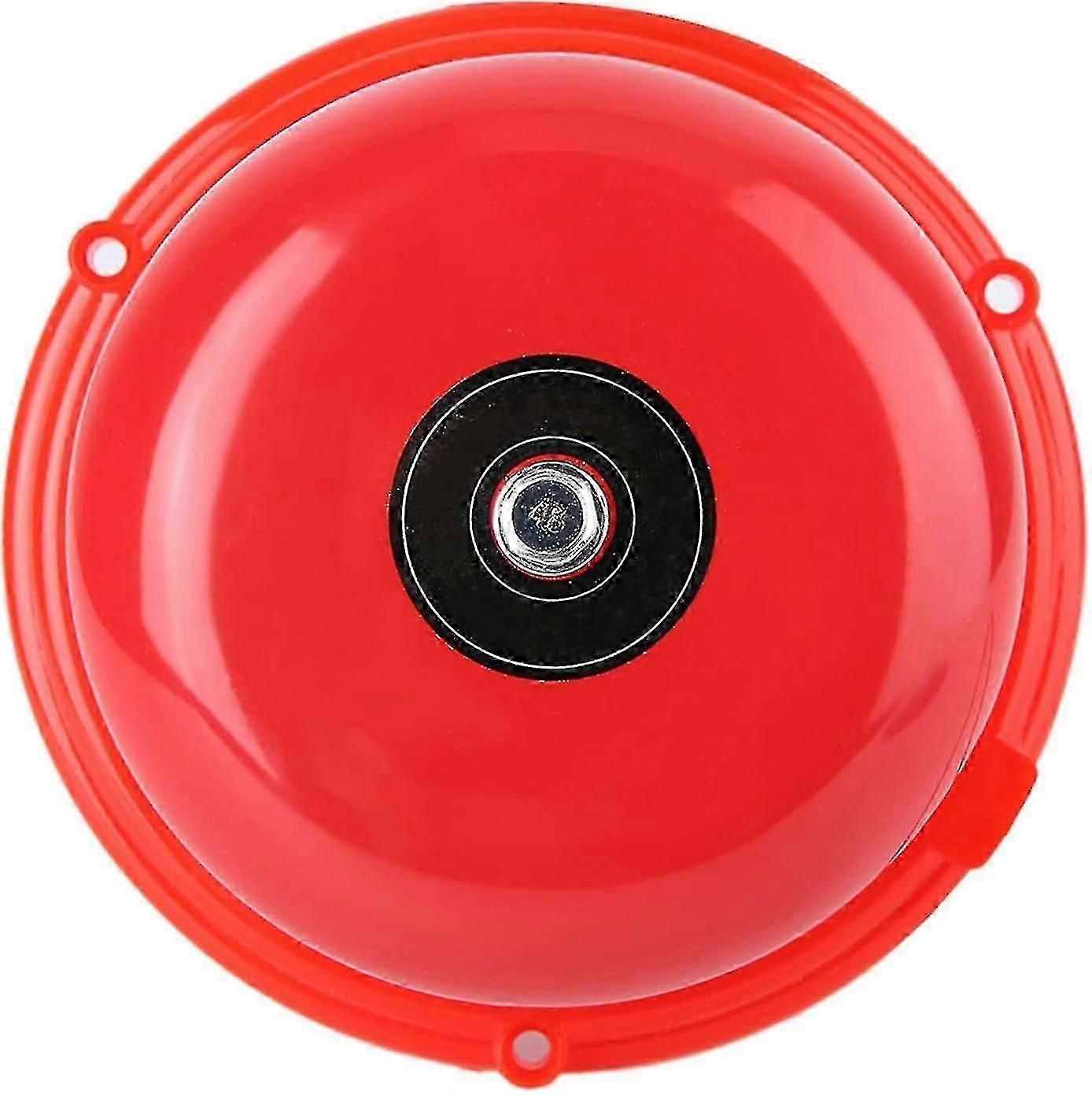 4 Inches Hard Metal Shell Fire Control Internal Strike Type Electric Bell 100db Sound Bell Fire Alarm Portable Wired Power Supply For Home School(220v