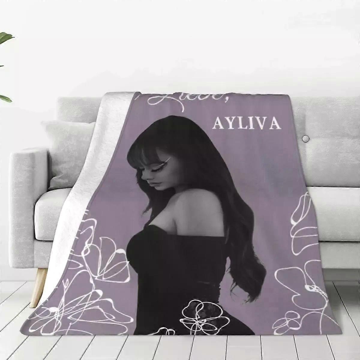 Ayliva In Liebe Knitted Blankets Pop Singer Music Flannel Throw Blankets Bedding Couch Personalised Soft Warm Bedspreads