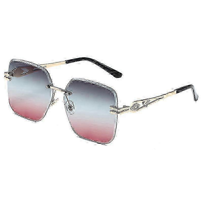 Polarized Polygon Aviator Sunglasses for Women and Men Designer Square Metal Frame