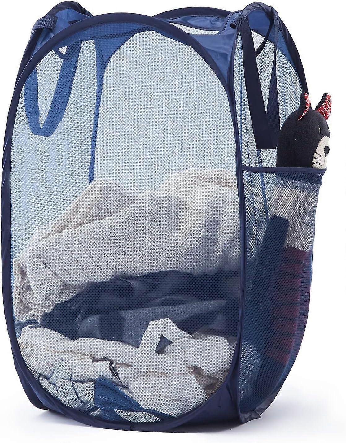 Mesh Laundry Basket, Satisfaction Guaranteed, Large Volume Design For Dorm Bathroom And Travel Storage, Pop-Up Laundry Hamper With Simple Storage And