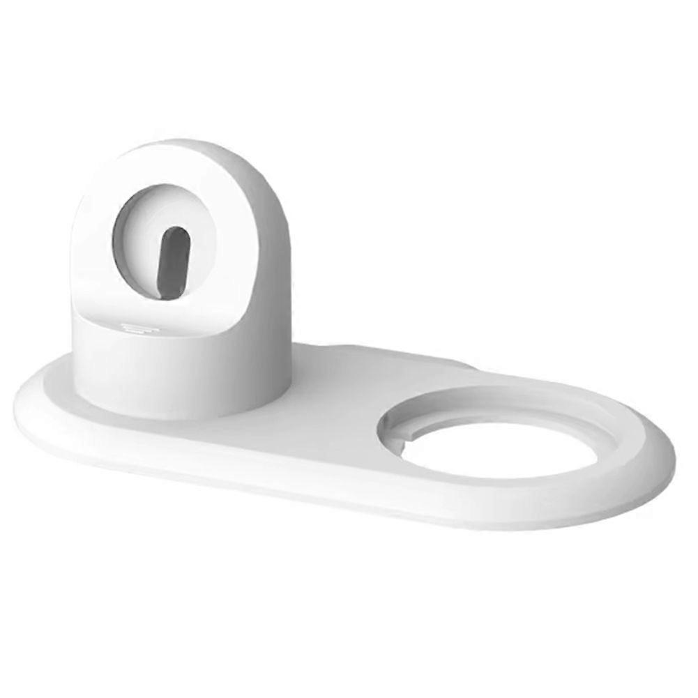 2in1 Charging Station Desktop Skin Charger Stand Holder Dock White