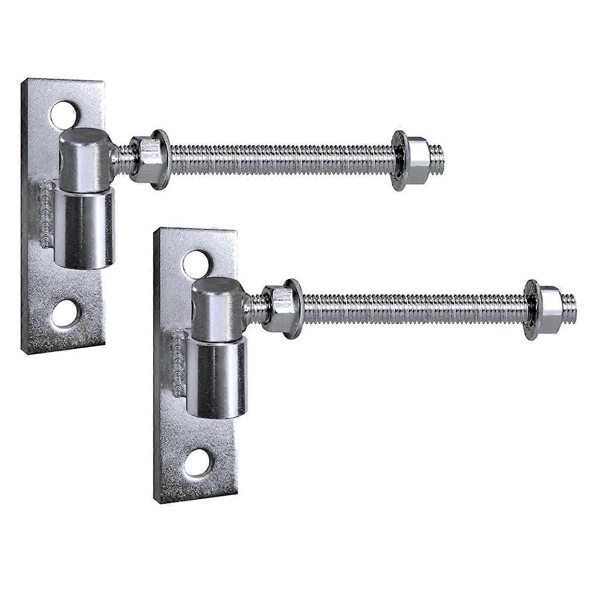 Charnières de portail robustes pour clôture en bois, charnières de portail à boulon en J 6 pouces, lot de 2
