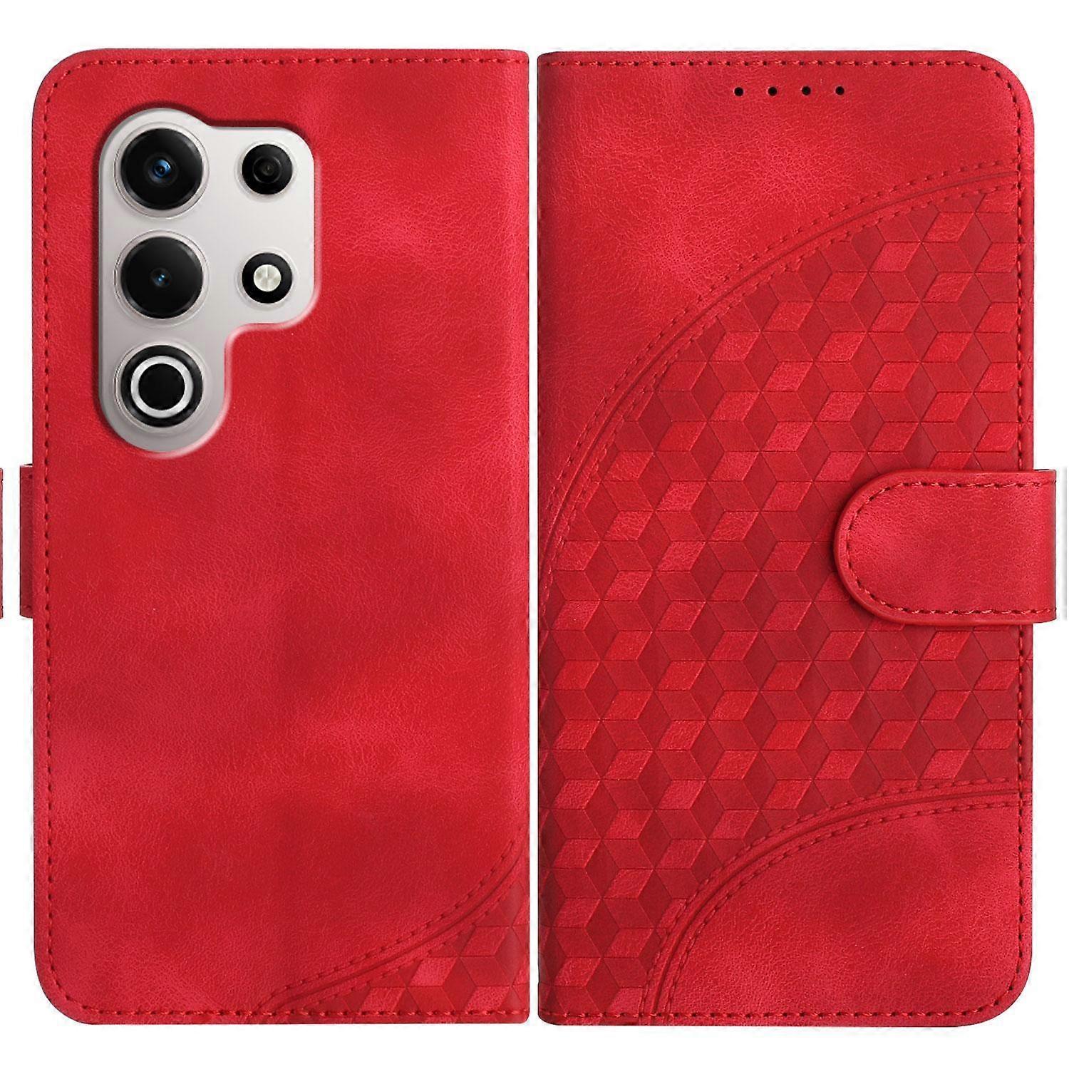 Embossed Leather Case For Itel S25 Ultra