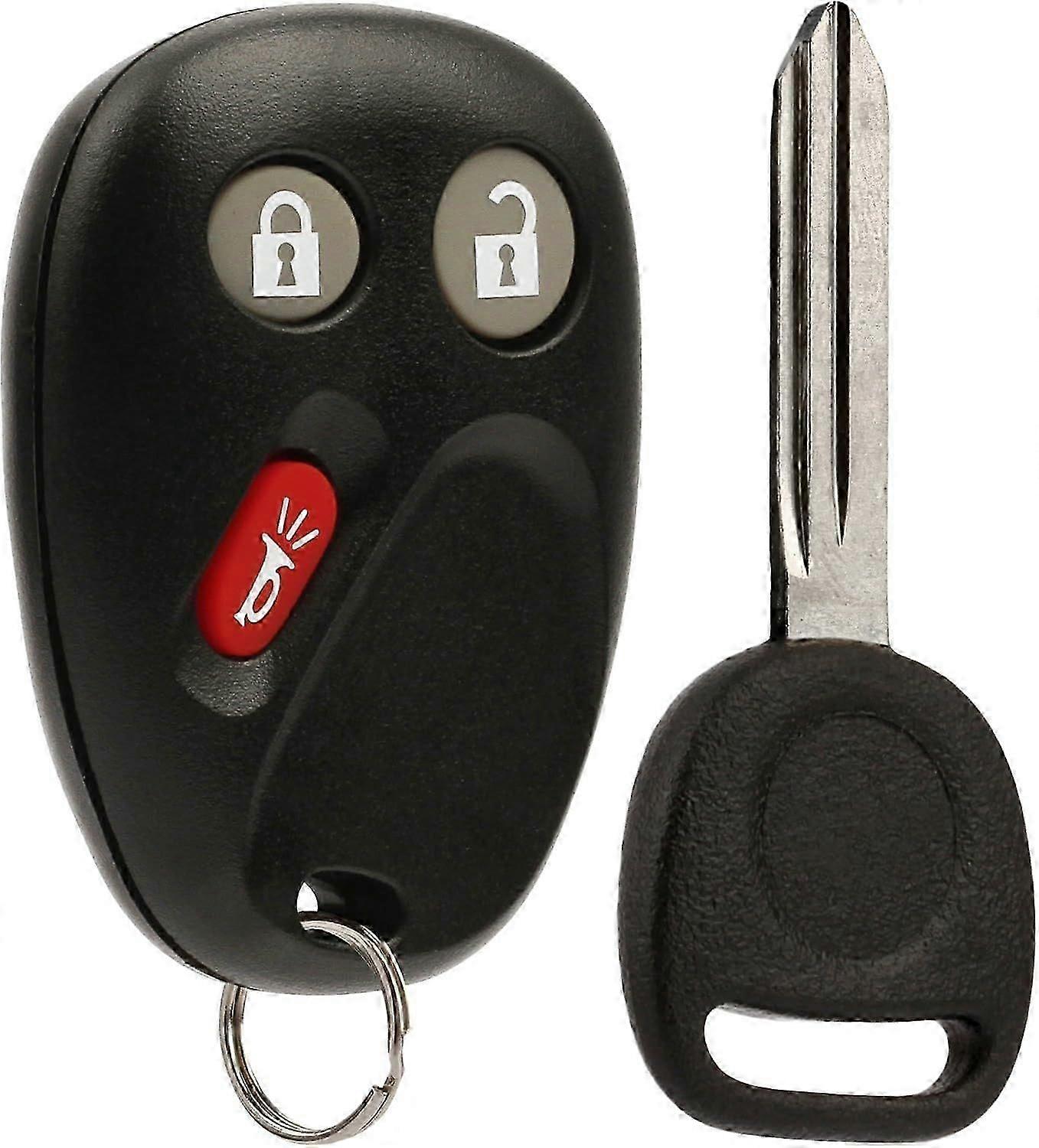 Car Key Fob Keyless Entry Remote with Ignition Key fits Chevy Trailblazer/Buick