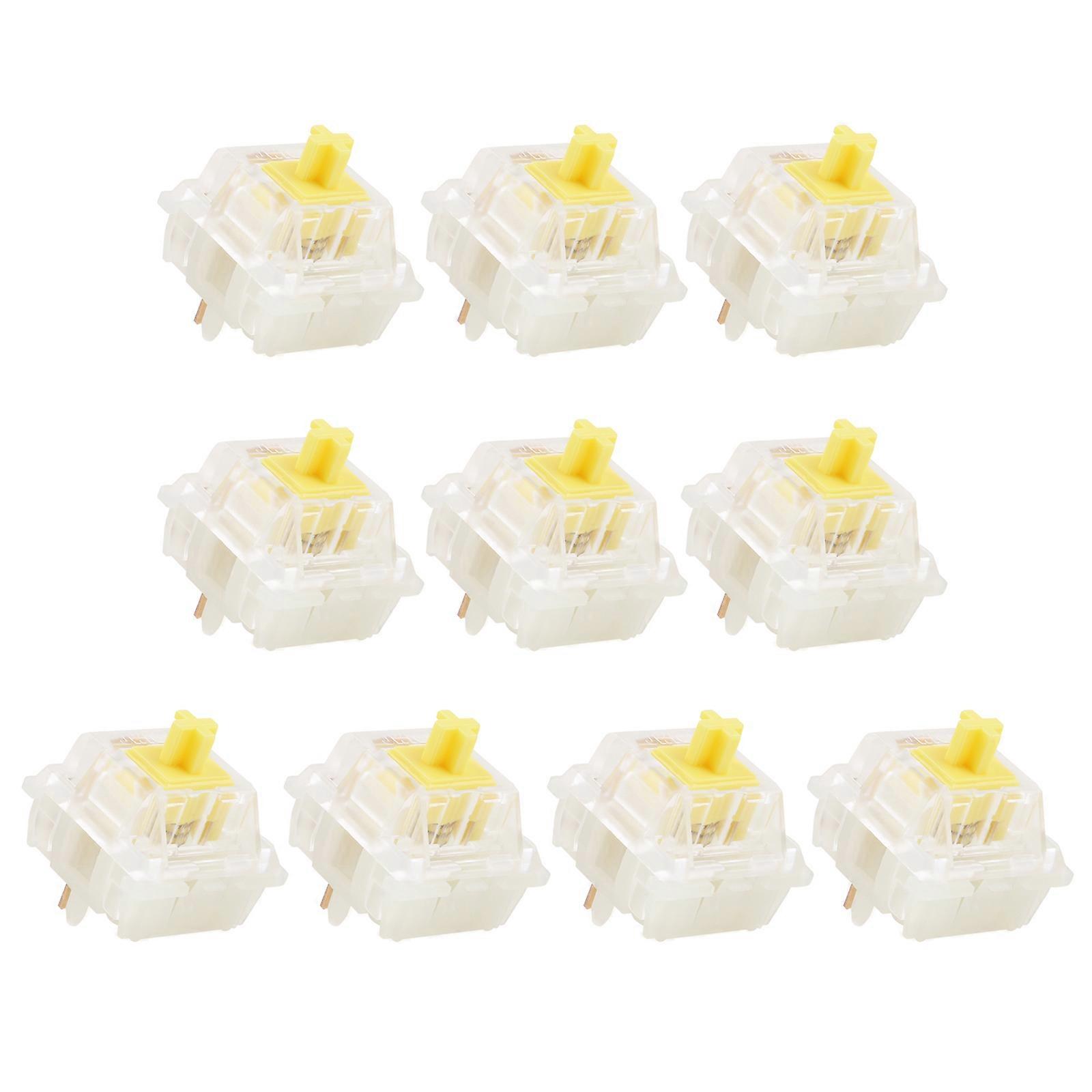 JWICK Nylon Switch 5pin RGB Tactile Linear Clicky 45g 62g 65g Bottom Force MX Switch POM Stem for Mechanical Keyboard 3