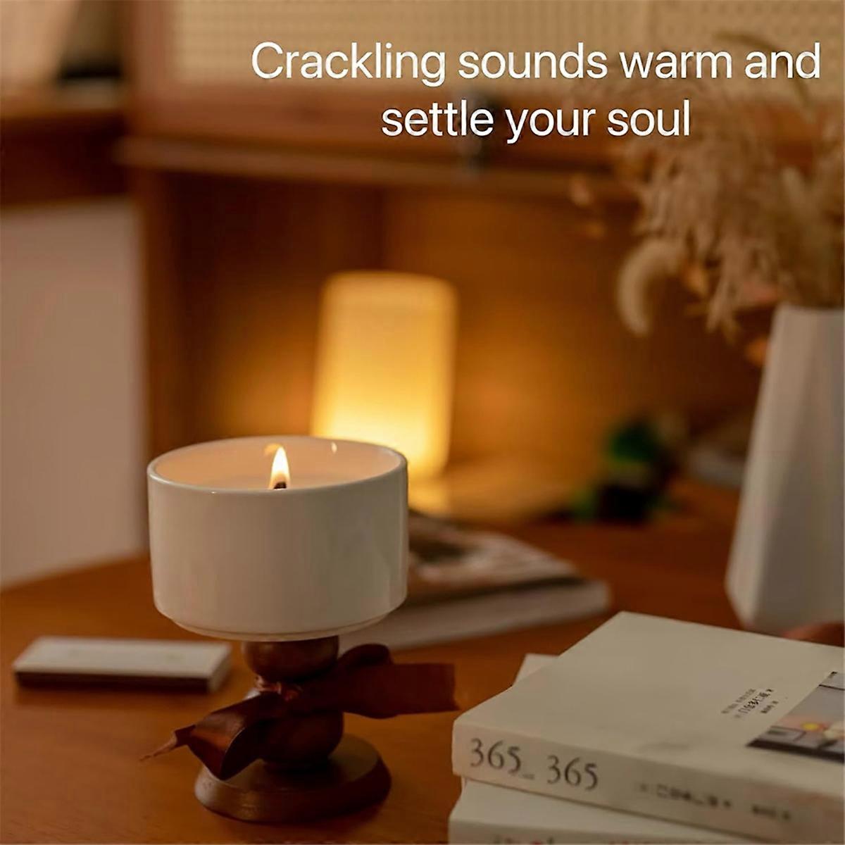 60 Sets Double-Layered Wooden Candle Wicks and Stands Wooden Wicks