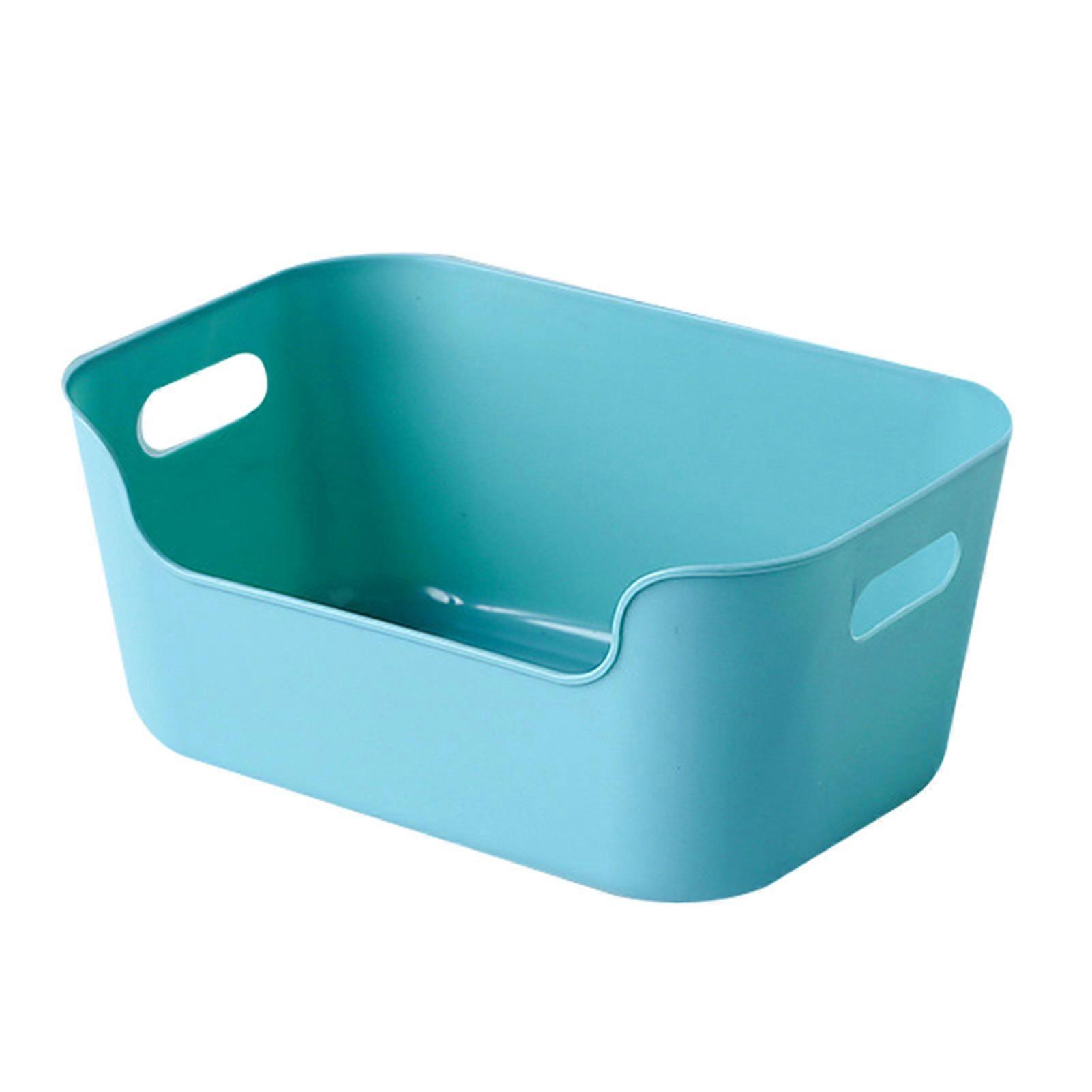 Storage Basket with Handles Thick PP Materials Portable Desktop Sundries Snack