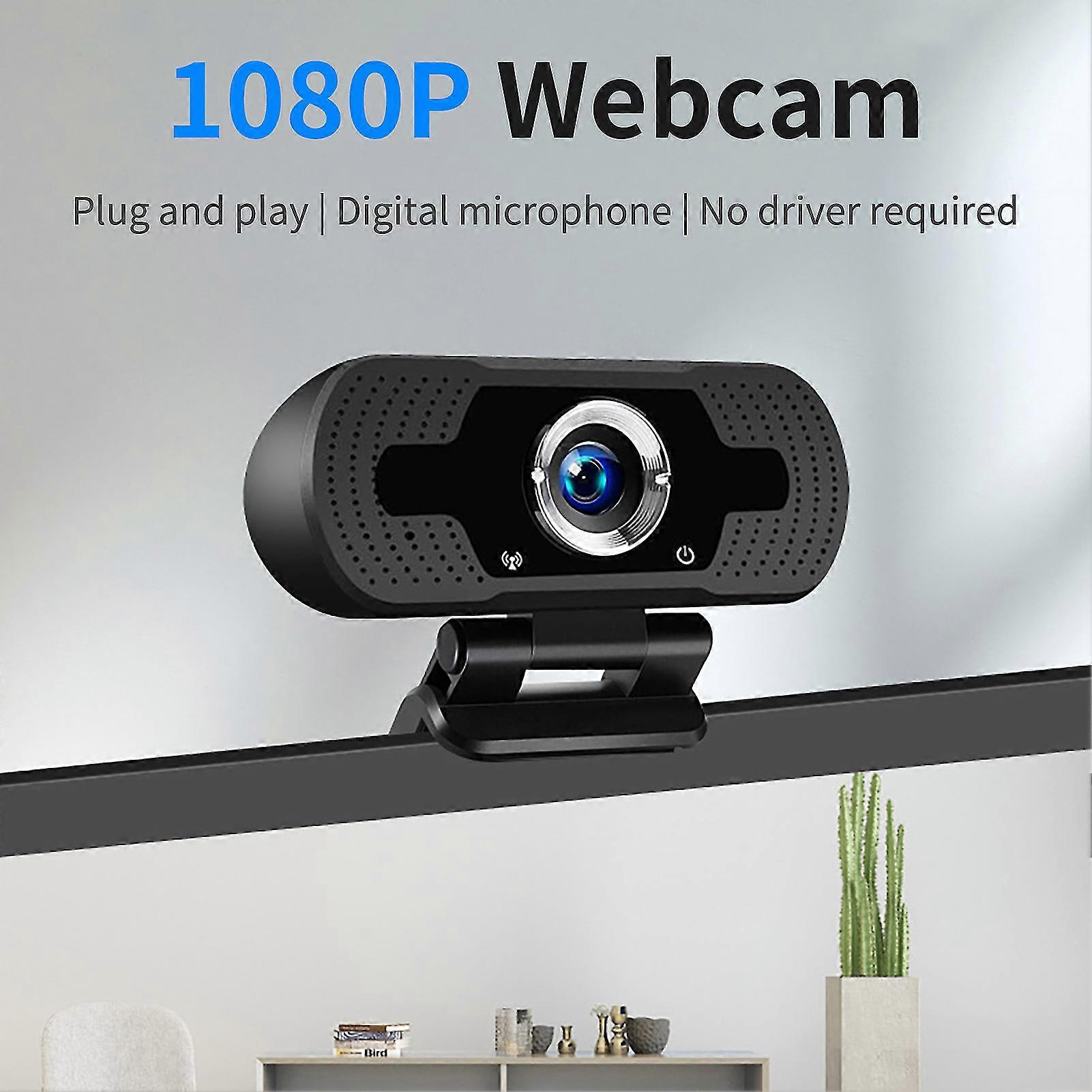 Computer Webcam High-resolution Driver-free Automatic Focus 1080P Adjustable External Digital Camera for Live Streaming - FFY