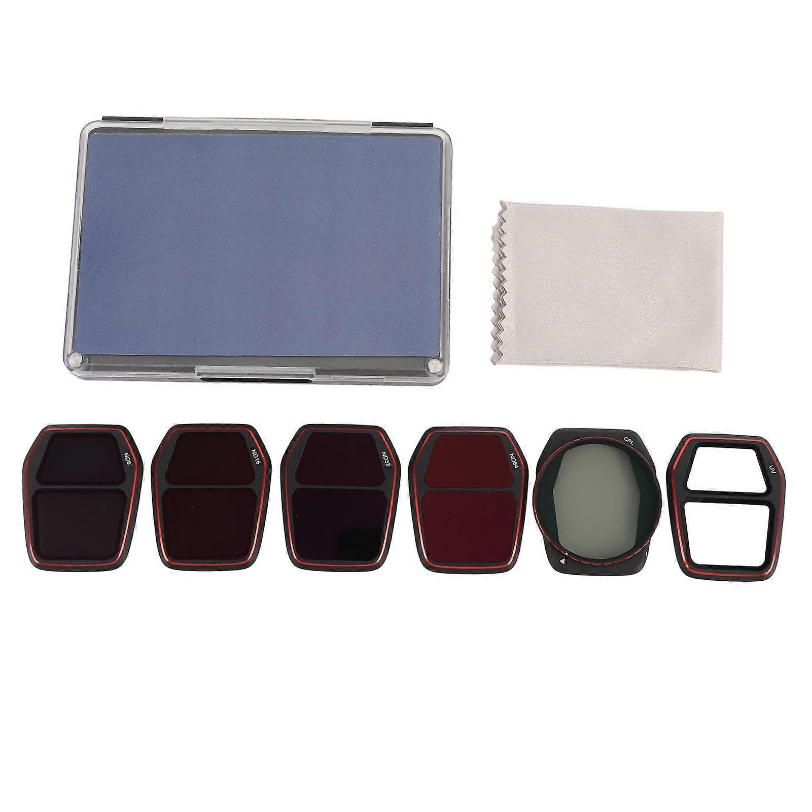 ND UV Set for Air 3S ND8 ND16 ND32 ND64 UV CPL Polarizer Neutral Density Filter Kit Multi Coated HD Optical Glass Lightweight Frame