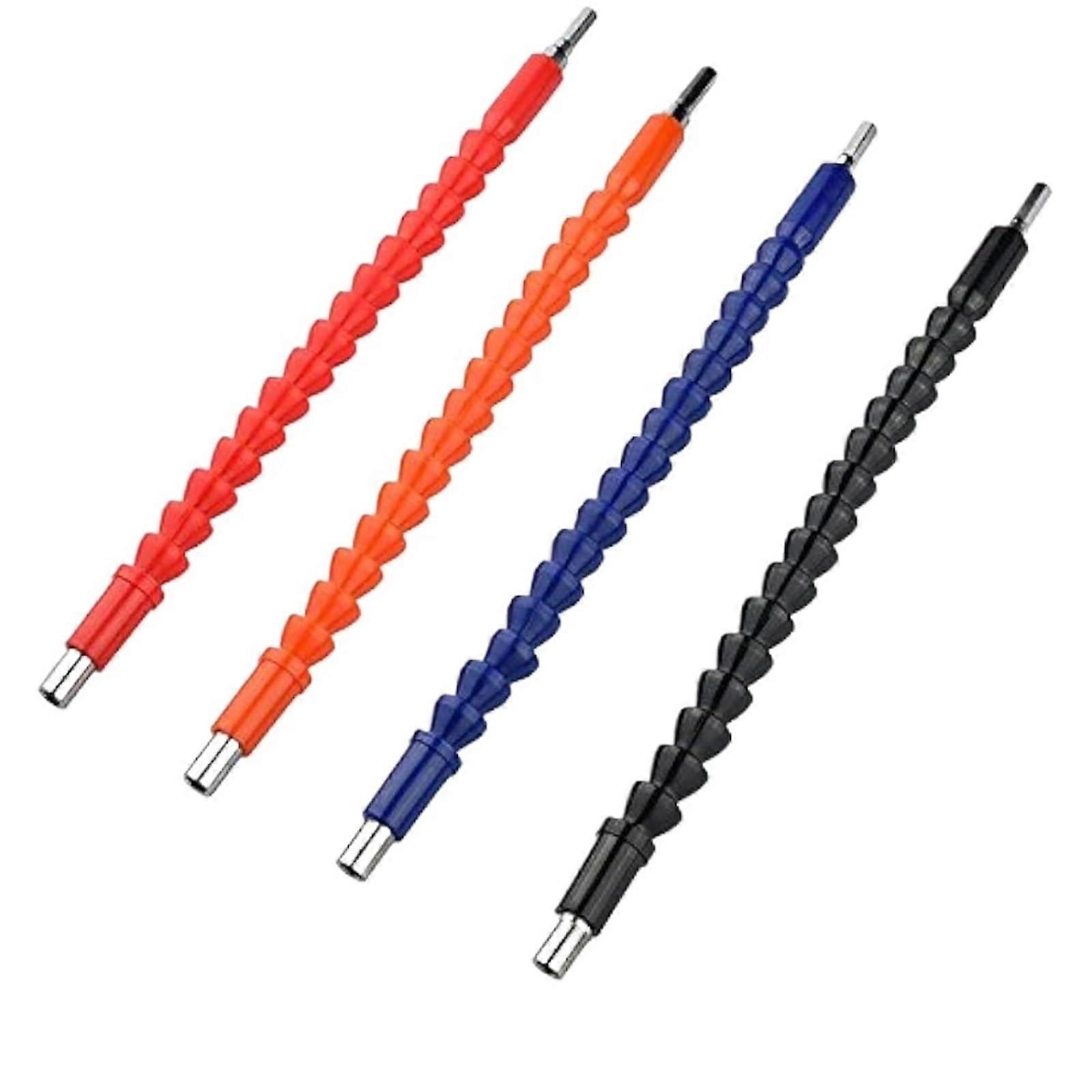 1PCS Flexible Screwdriver 1/4' 300mm Flexible Soft Shaft Flex Extension Screwdriver Adapter Universal Drill Connection (Color : Blue)