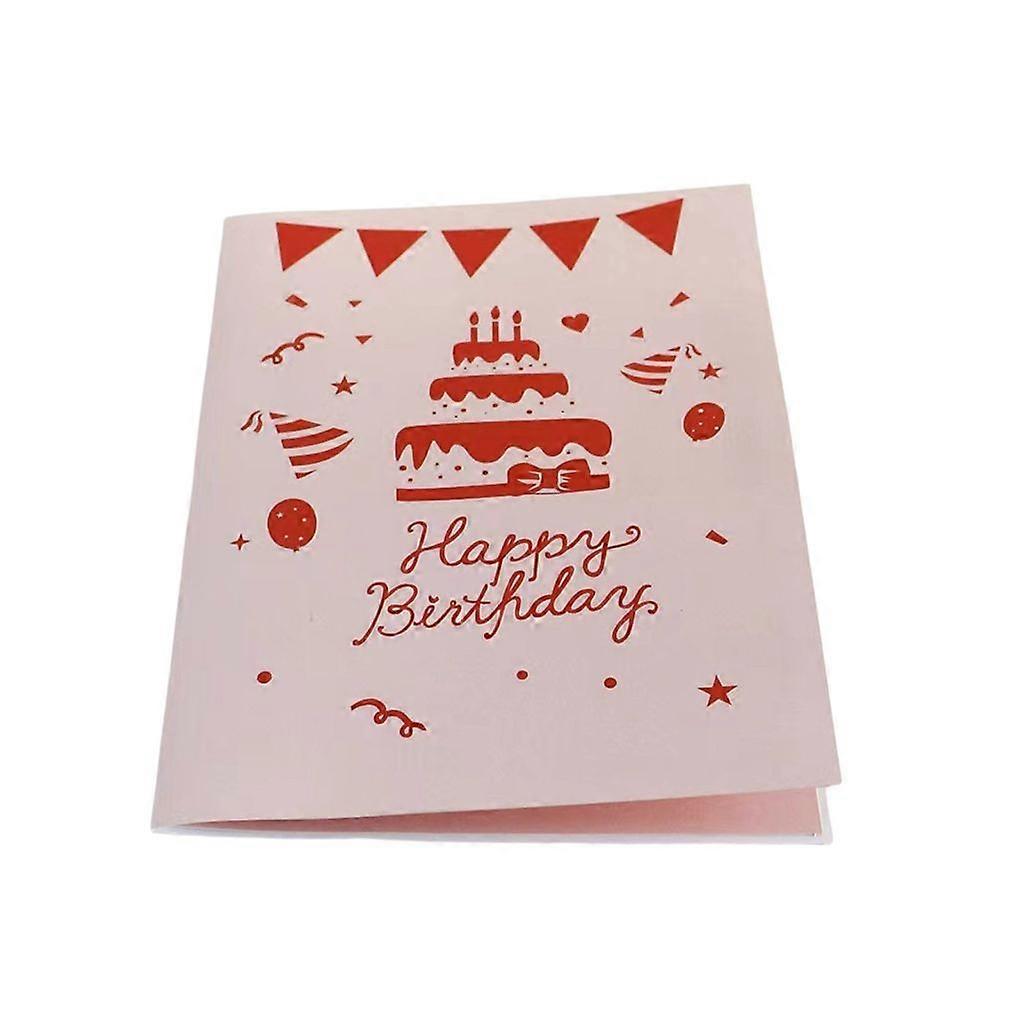 Detailed Craftsmanship 3D Birthday Paper Card Portable for Music Enthusiasts