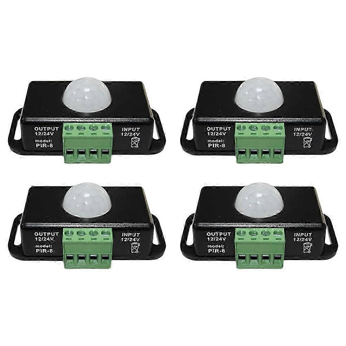 LED Motion Sensor 12V/24V DC, Motion Sensor Body Infrared Motion PIR Sensor Switch Automatic Wireles