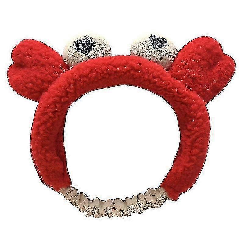 Krabbe ansigt vask hårbånd1stk-rød