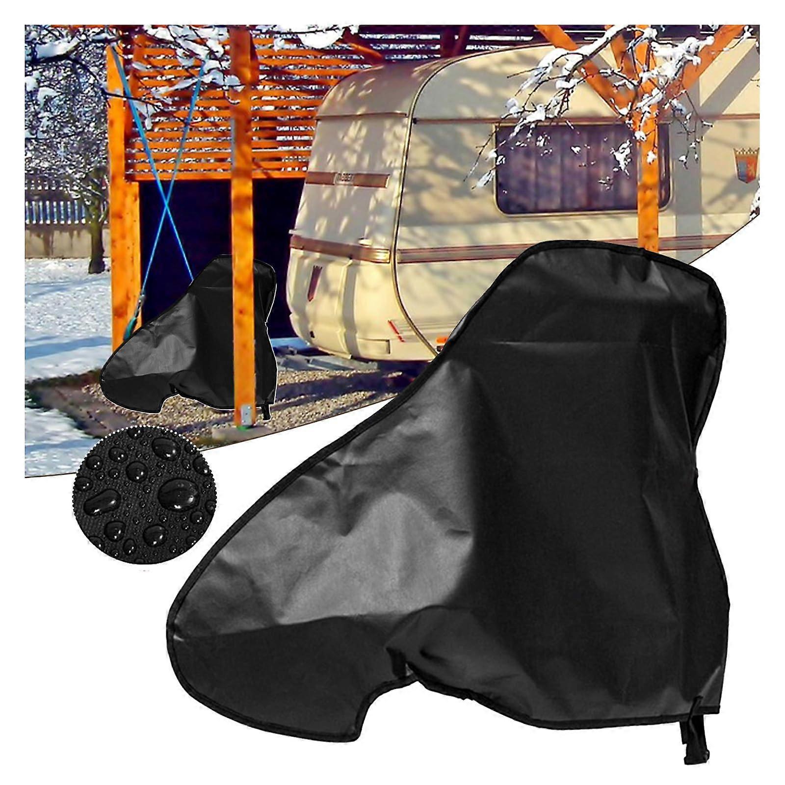 Caravan Hitch Cover Trailer Hitch Protector, Breathable Oxford PVC Fabric, Weather-Resistant, Universal Fit