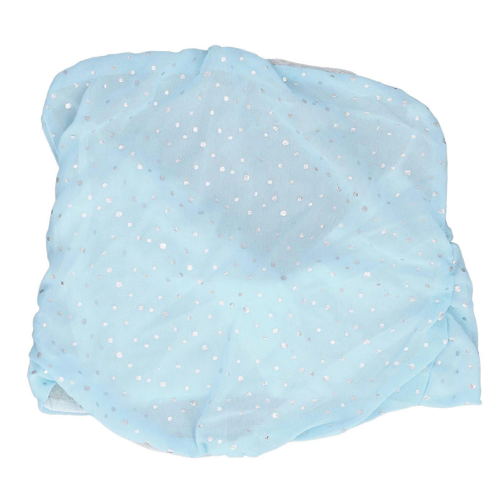 Breathable Cooling Face Cover with Ear Loops Neck Gaiter Face Scarf Cover for Women UV Resistant Cotton Yarn Lake Blue