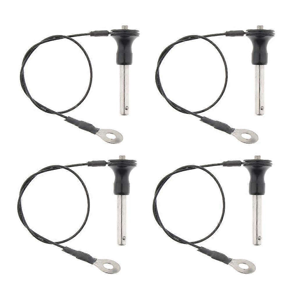 4 Packs Ball Lock Pins Push Button Ball Quick Pin Shank Release Lock 45mm