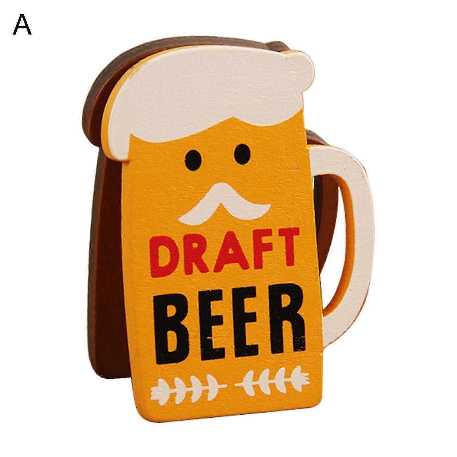 Decorative Card Holder Strong Grip Wood All Match Vertical Note Clip for Desktop