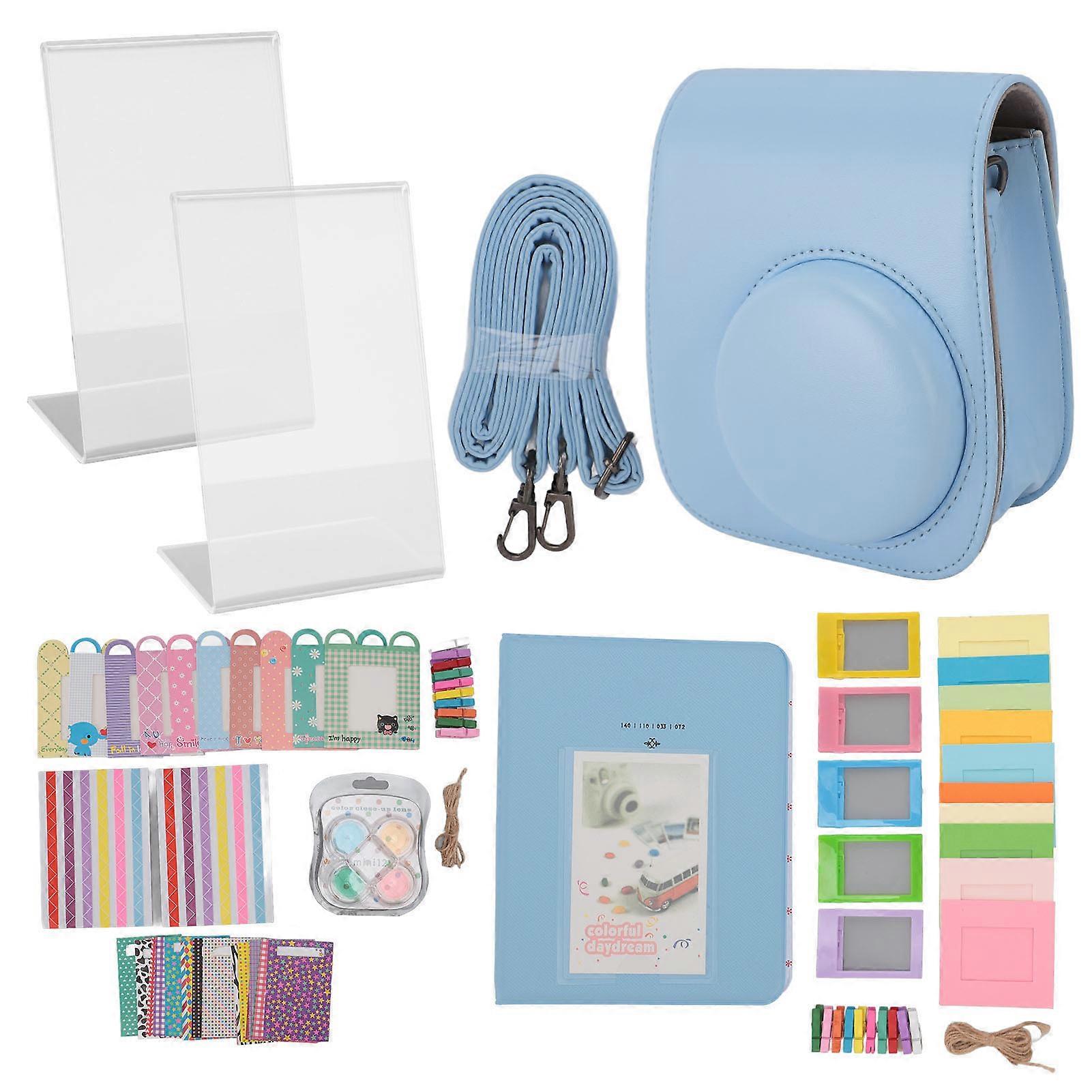 Instax Mini 12 Camera Accessory Set: Protective Case, Photo Storage, Decorative Frames