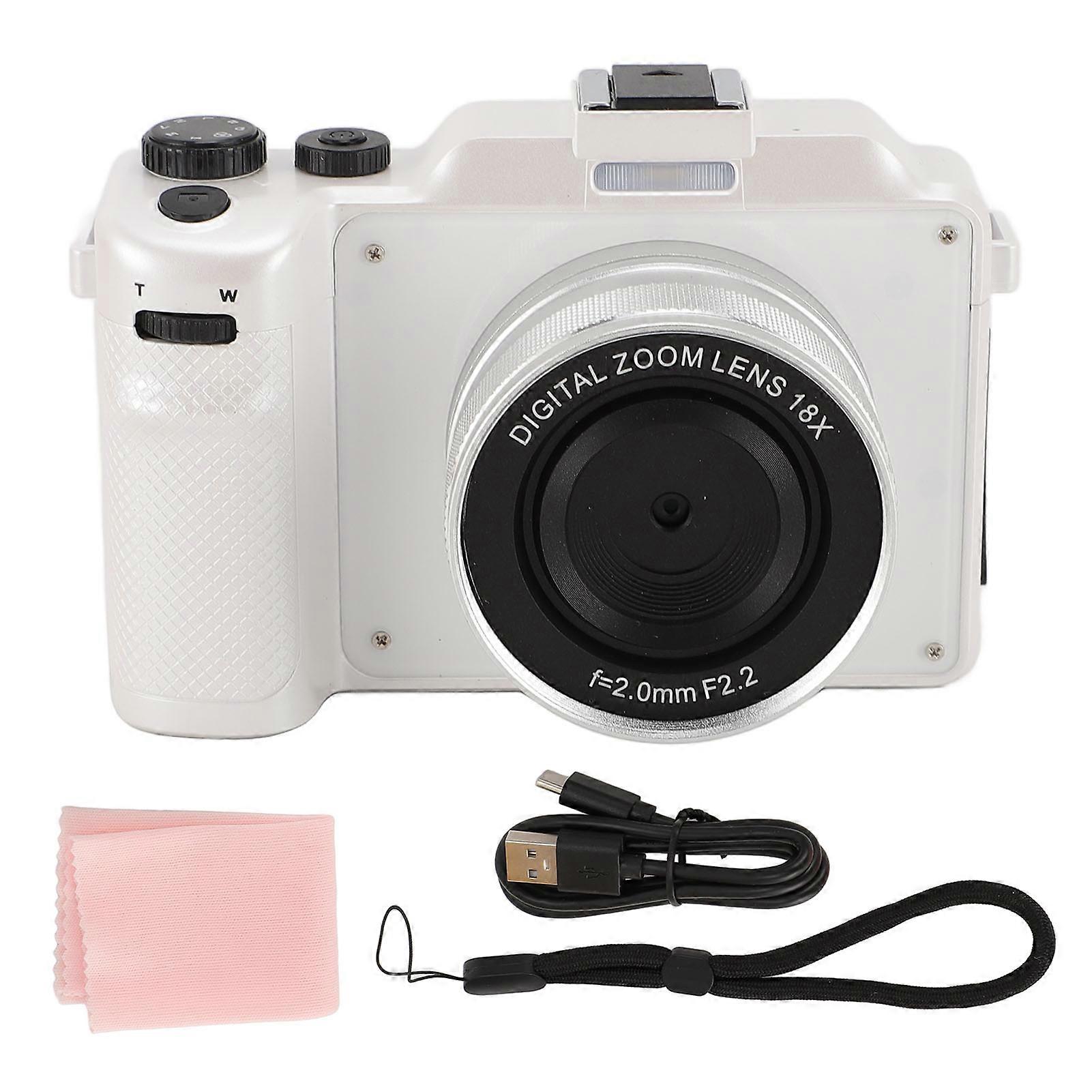 64MP Compact 4K Digital Camera with 18X Zoom - Perfect for Vlogging and High-Definition