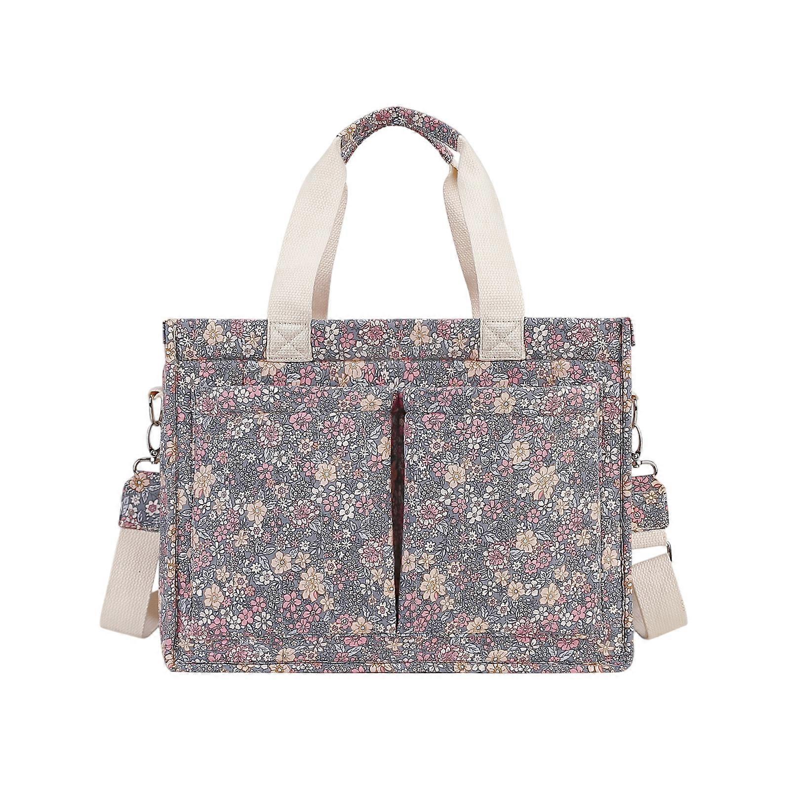 Baby Diaper Bag Strollers Hanging Bag Pouch with Multiple Compartment & Adjustable Shoulder Strap for Travel Parents