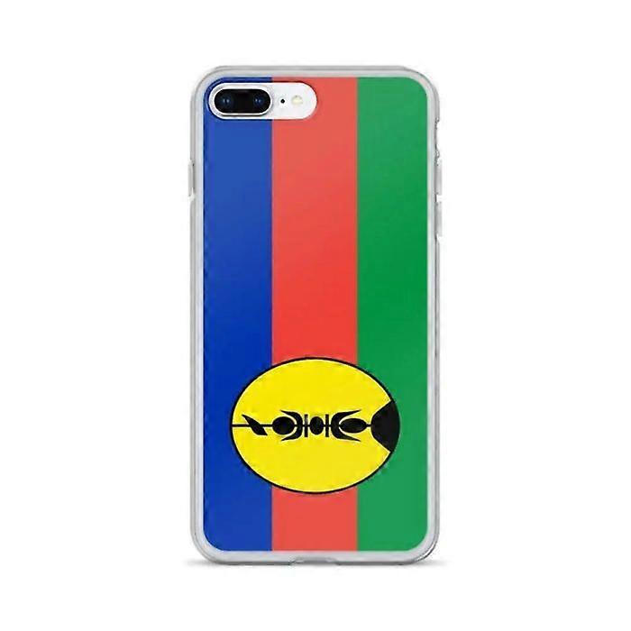 iPhone Case - iPhone 7 Plus - New Caledonia Flag - Flexible - Multicolor - Vertical